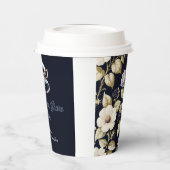 BlackBerry Blooms Tea Party papieren bekers (Links)