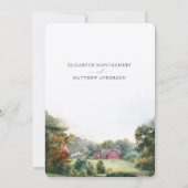 Blackberry Boerderij Walland TN Trouwbestemming Kaart (Achterkant)