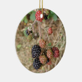 Blackberry Bonanza Custom Birthday Keramisch Ornament (Rechts)