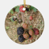 Blackberry Bonanza Custom Birthday Keramisch Ornament (Voorkant)