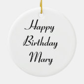 Blackberry Bonanza Custom Birthday Keramisch Ornament (Achterkant)