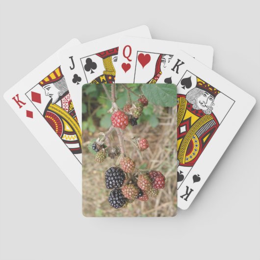 Blackberry Bonanza spelkaarten Pokerkaarten (Achterkant)