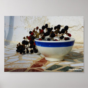 Blackberry Bowl op Mosaic Poster