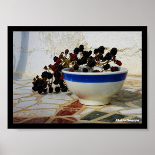 Blackberry Bowl op Mosaic Poster