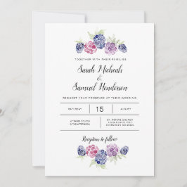 BlackBerry bruiloft | Waterverf bessen Kaart