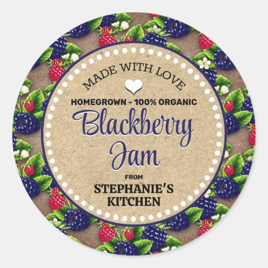 BlackBerry Canning Jar Label (Voorkant)
