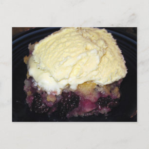 Blackberry Cobbler Recipcard Briefkaart