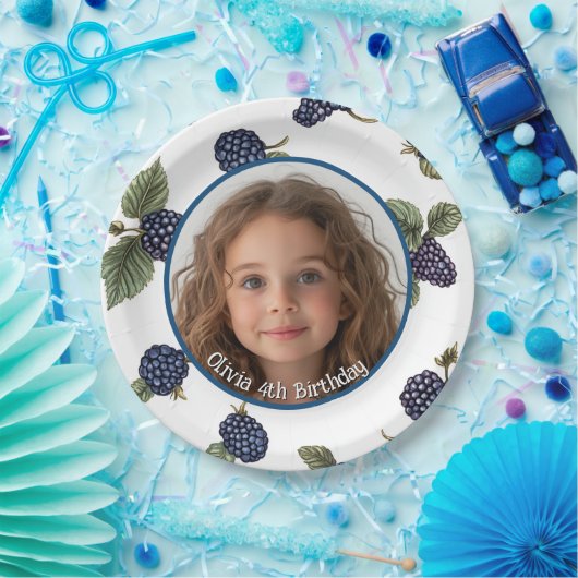 BlackBerry Custom foto en naam Paper Bord (Feest)