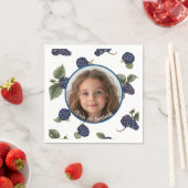 BlackBerry Custom foto en naam Paper Bord Servet (Insitu)