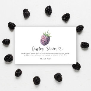 Blackberry - display douche informatiekaartje