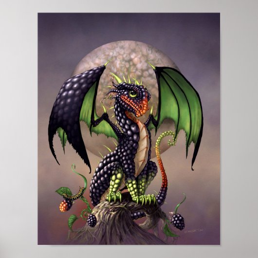 Blackberry Dragon 11x14 (4x6 en hoger) Poster (Voorkant)