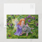 Blackberry Fairy en Pet Mouse Briefkaart (Voorkant / Achterkant)