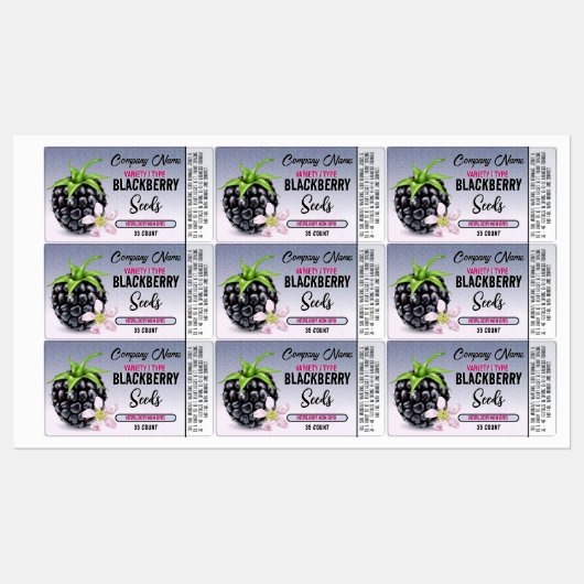 BlackBerry Farmer Seed Label (Vel)