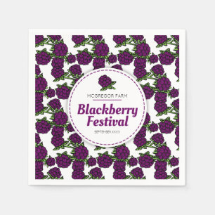 Blackberry festival of zacht fruit evenement serve servet