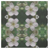 Blackberry Flower Macro Floral Patterned Fabric Stof (Swatch)