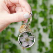 Blackberry Flower Macro Sleutelhanger (Hand)