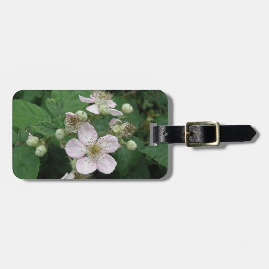 Blackberry Flowers Custom Bagagelabel (Voorkant horizontaal)