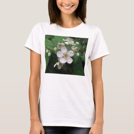 Blackberry Flowers Dames T Shirt (Voorkant)