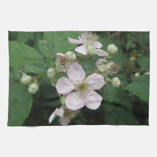 Blackberry Flowers Kitchen Towel Theedoek (Horizontaal)