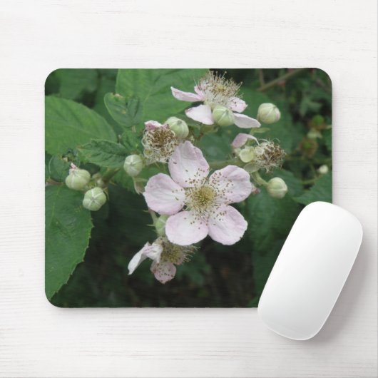 Blackberry Flowers Mousepad Muismat (Met muis)