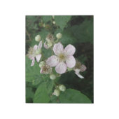 Blackberry Flowers Notepad Notitieblok (Linkerzijde)