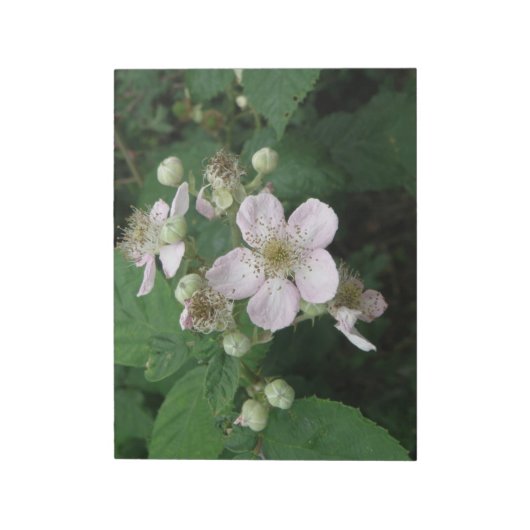 Blackberry Flowers Notepad Notitieblok (Linkerzijde)