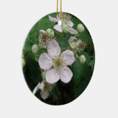 Blackberry Flowers Ornaments Keramisch Ornament (Rechts)