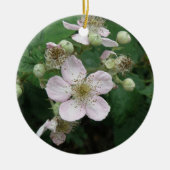 Blackberry Flowers Ornaments Keramisch Ornament (Voorkant)