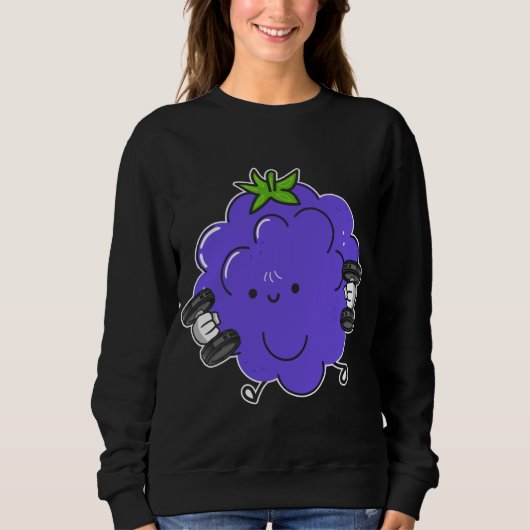Blackberry, fruit kostuum training bodybuilding le trui (Voorkant)