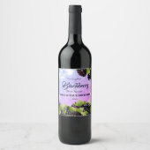 Blackberry Fruit Wijn Etiket (Voorkant)