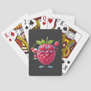 Blackberry Fun Vrolijke Vakantie Tropische Drink Pokerkaarten