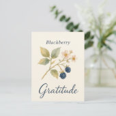 Blackberry — Gratitude Postcard Briefkaart (Staand voorkant)