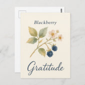 Blackberry — Gratitude Postcard Briefkaart (Voorkant / Achterkant)