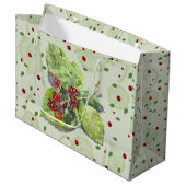 BlackBerry groen en rood Groot Cadeauzakje (Voorkant Gekanteld)