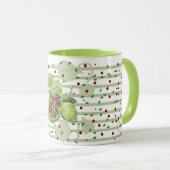 BlackBerry groen en rood Mok (Voorkant rechts)