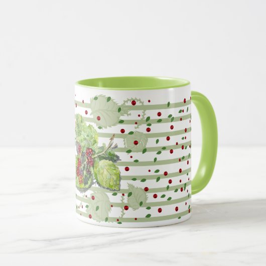 BlackBerry groen en rood Mok (Voorkant rechts)