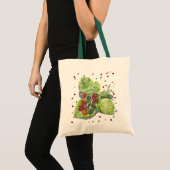 BlackBerry groen en rood Tote Bag (Voorkant (product))