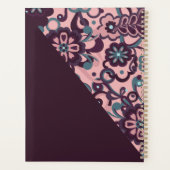 Blackberry Groovy Psychedelische 60s 70s Bloemig Planner (Achterkant)