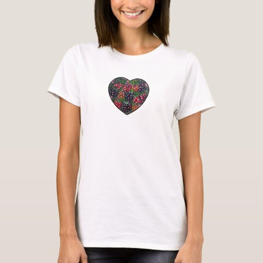 Blackberry Heart T-shirt (Voorkant)