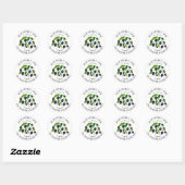 Blackberry Jam Blackberries Waterverf bessen Ronde Sticker (Vel)