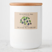 Blackberry Jam Blackberries Waterverf bessen Voedselcontainer Etiket (Voorkant)