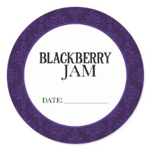 Blackberry Jam Canning Lid Labels