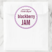 Blackberry Jam Home Canning Label Sjabloon (Tas)
