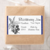 BlackBerry Jam Jar Label (Aangepast) (Insitu)