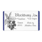 BlackBerry Jam Jar Label (Aangepast) (Voorkant)