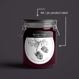 Blackberry Jam Jar Label Packaging Design