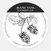 Blackberry Jam Jar Label Packaging Design (Voorkant)
