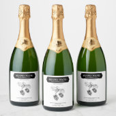 Blackberry Jam Jar Label Packaging Design Sparkling Wijnetiket (Flessen)