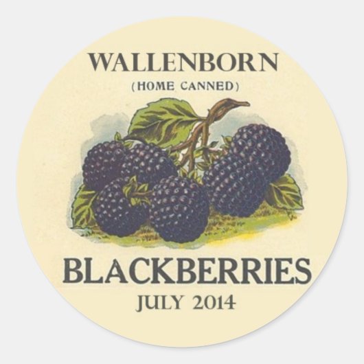 Blackberry Jam Label (Voorkant)