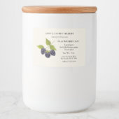Blackberry Jam Label met ingrediëntenlijst Voedselcontainer Etiket (Voorkant)